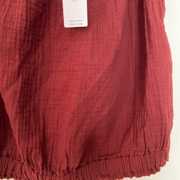 Anthropologie Women April Gauzy Tank Top Brown XS Detachable Strap Cotton $68 - Picture 7 of 14